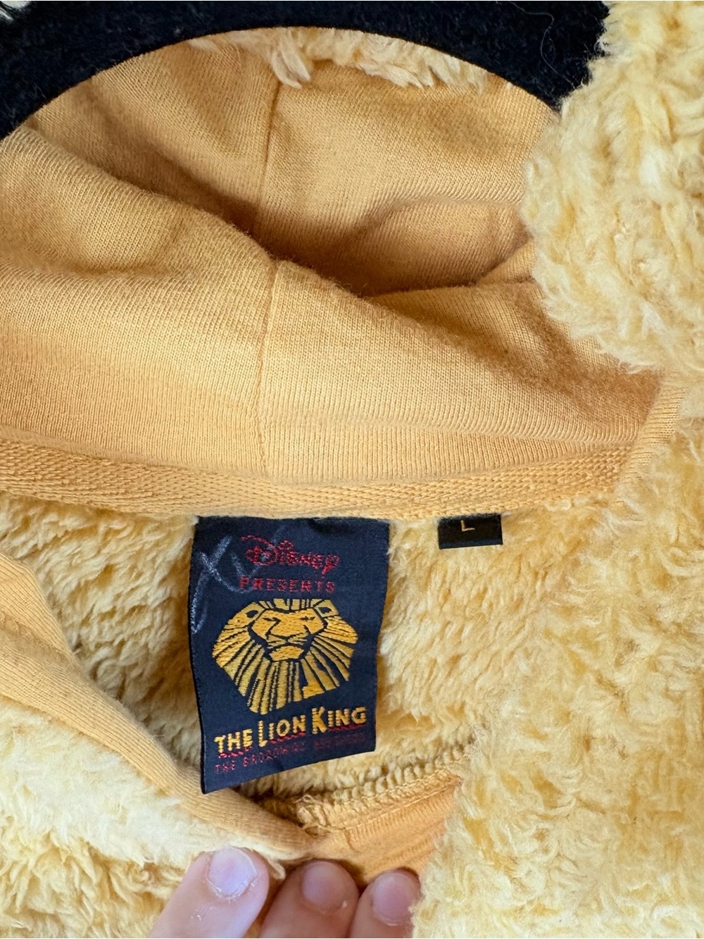The Lion King the Broadway Musical Official Disney Crown Fleece Hoodie Adult L - Picture 3 of 8